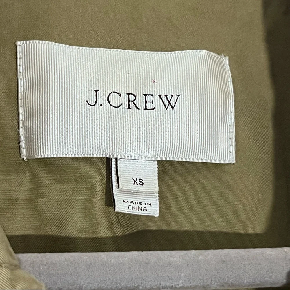 J. Crew Boyfriend Fatigue Parka Field Cargo Jacket Utility Green XS